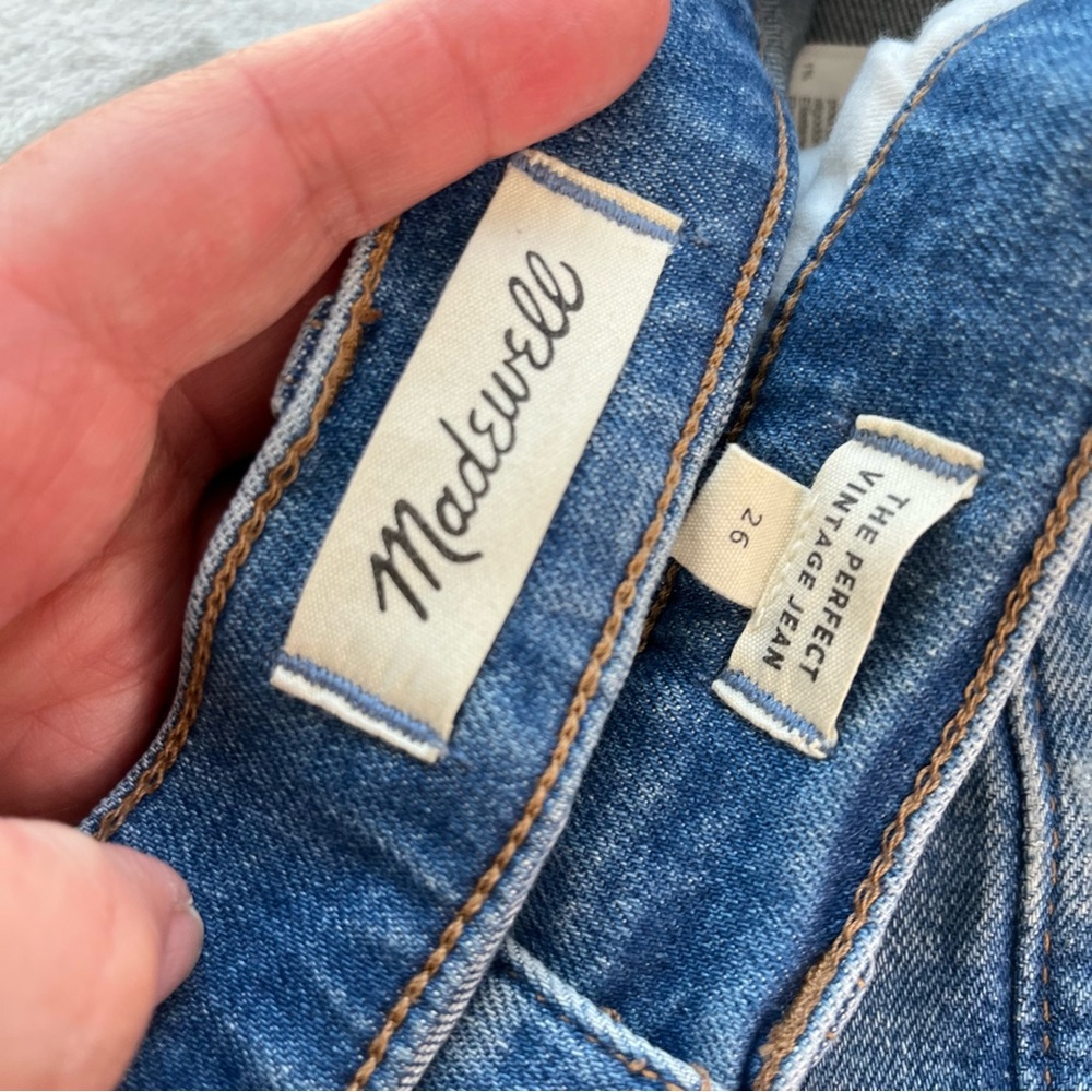 Madewell The Perfect Vintage Jean in Denman Wash size‎ 26 NC328 - Picture 6 of 13